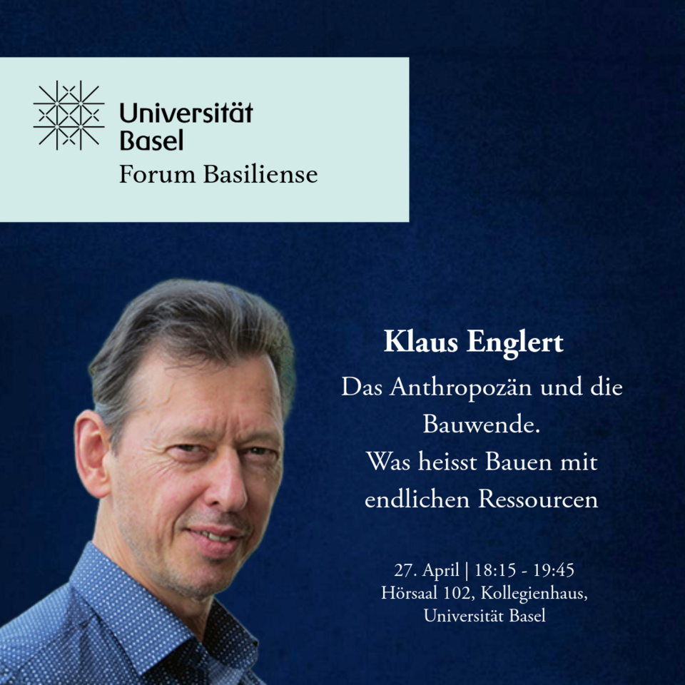 [Translate to Deutsch:] Das Anthropozän und die Bauwende. Was heisst Bauen mit endlichen Ressourcen