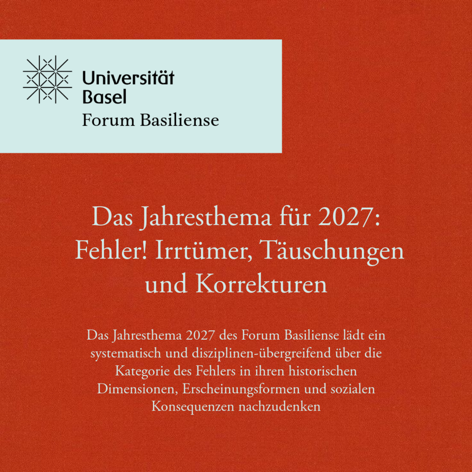 Forum Basiliense Jahresthema 2027
